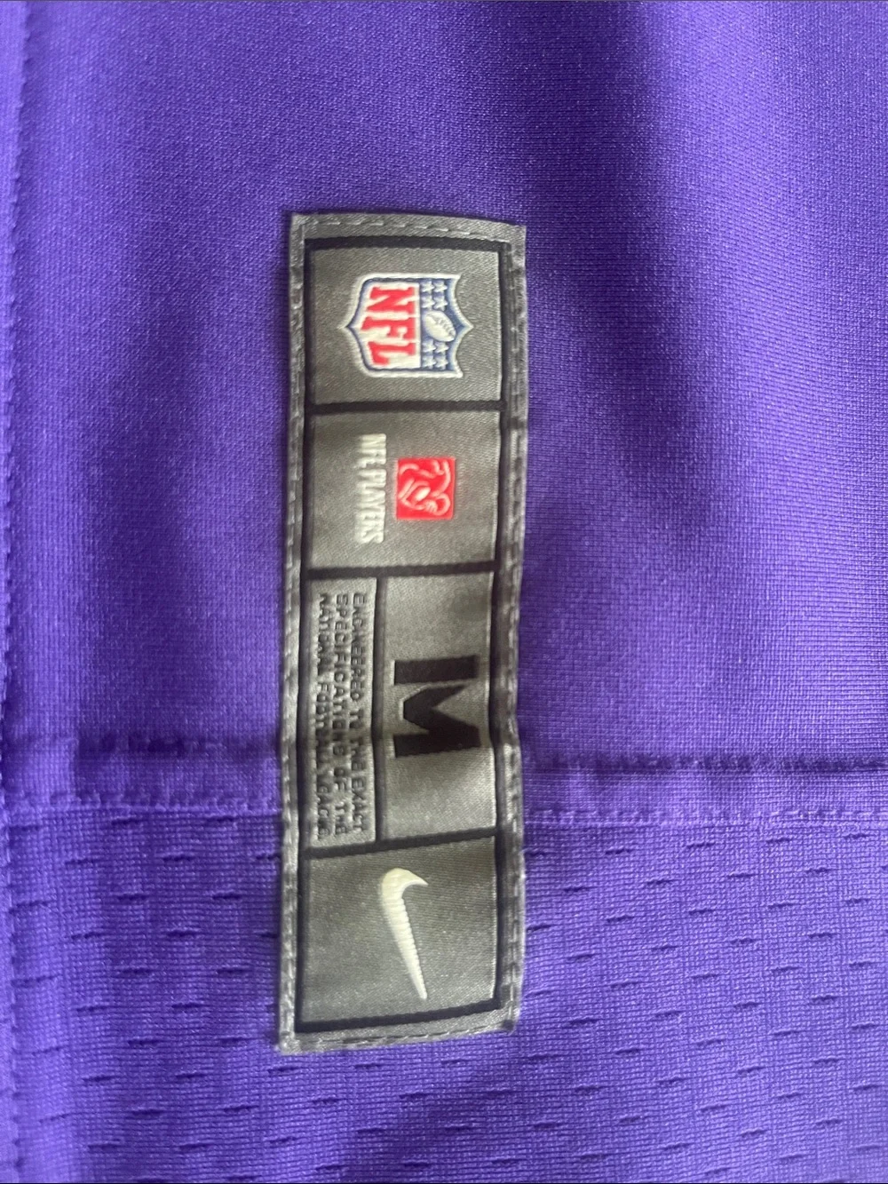 Nike Purple Minnesota Vikings #18 Football Jersey with White Accents
